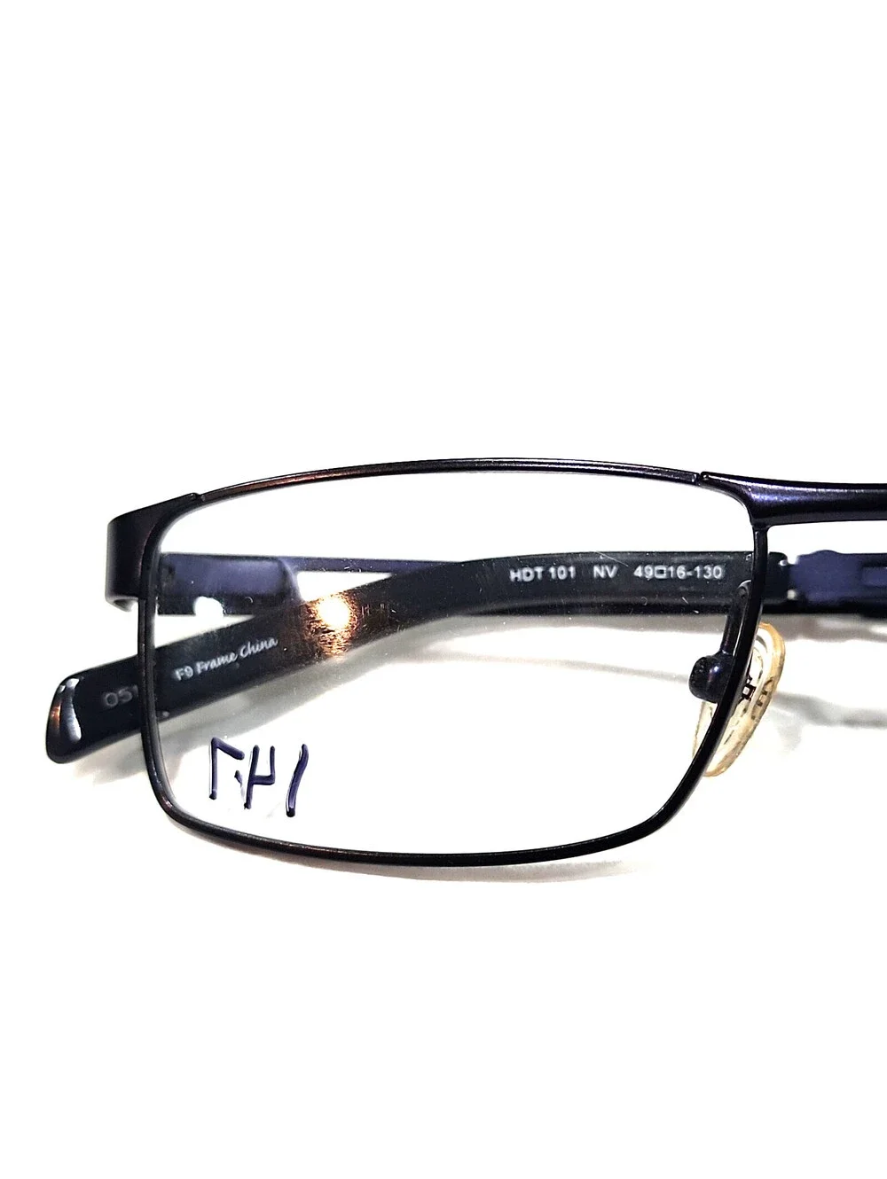 Harley Davidson HDT 101 Petite Teen Purple Skulls Rectangle Eyeglasses 49-16 130